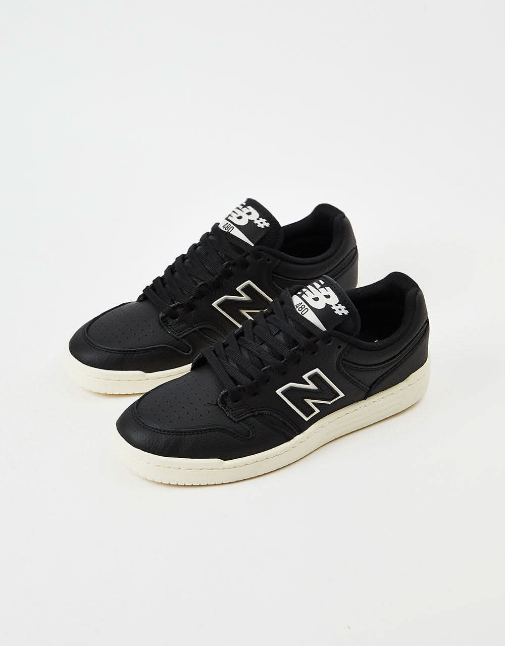 New Balance Numeric 480 Skate Shoes - Black/Sea Salt