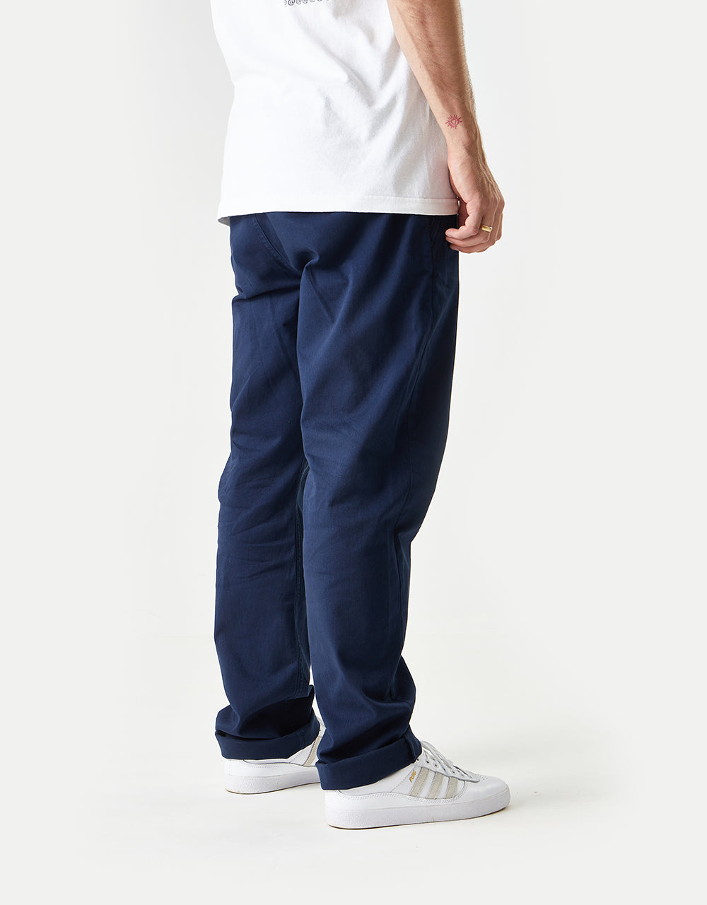Route One Premium Relaxed Fit Chinos - Navy