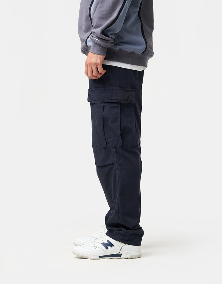 Street One Style Ltd QR Bonny Cargo Trave Pantaloni Donna, Blu Profondo, Taglia 40W X 28L, Vestibilità Ampia, Tasche