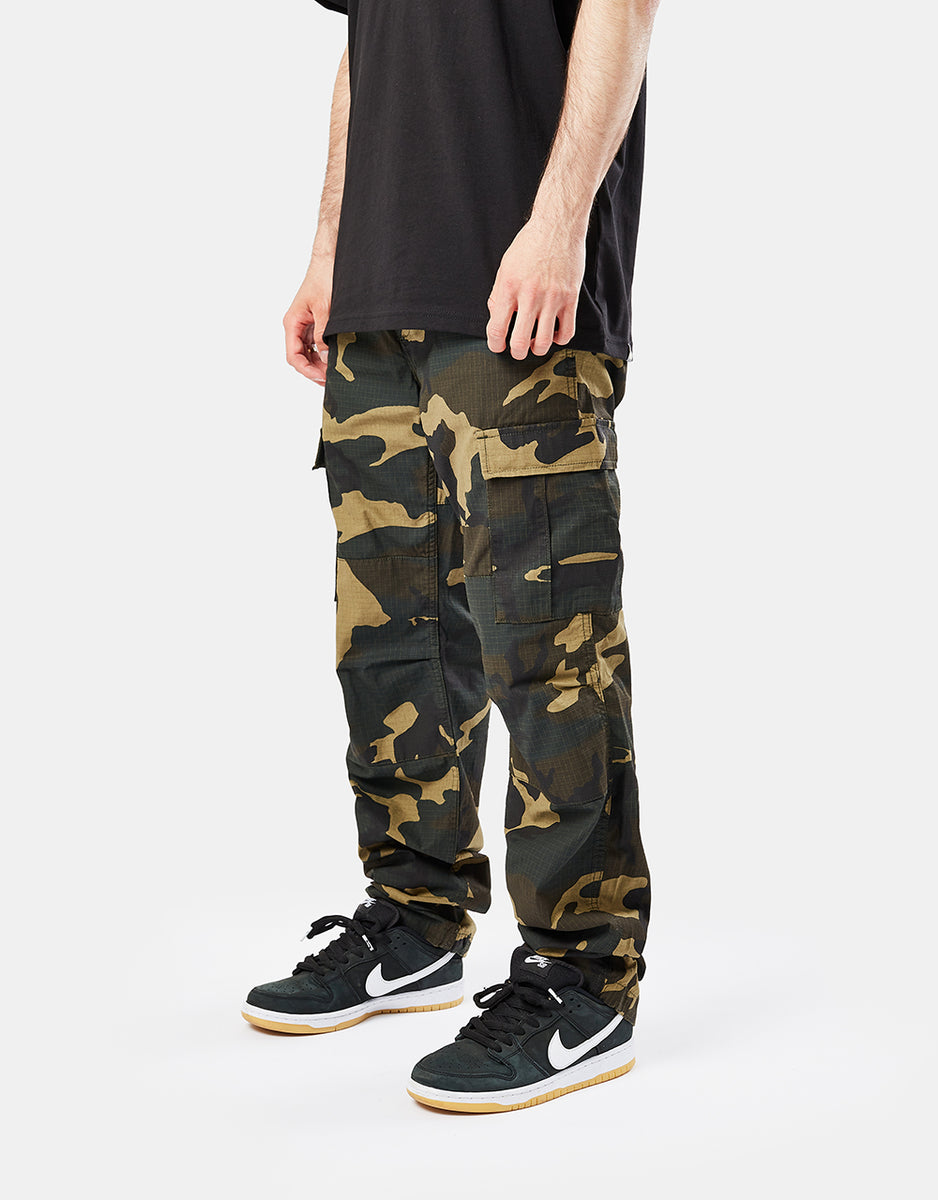 Carhartt WIP Aviation Pant - Camo Laurel (Rinsed) – Route One