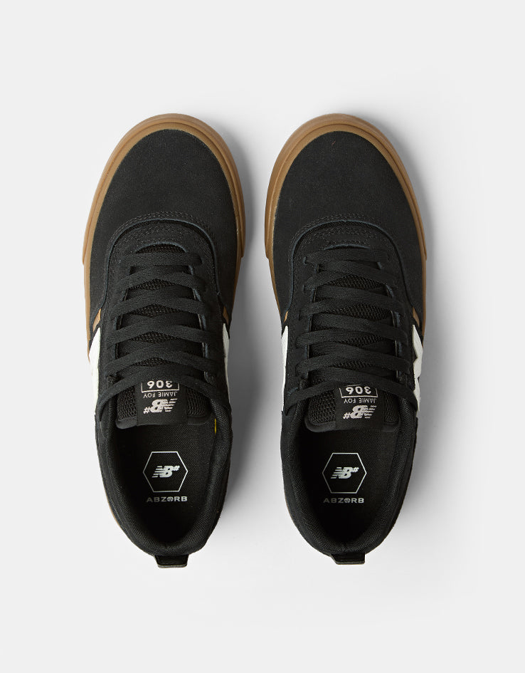 New Balance Numeric Jamie Foy 306 Skate Shoes - Black/Gum | Route One