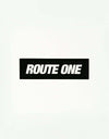 Route One Athletic Logo Sticker - Black/White