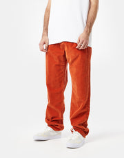 Route One Relaxed Fit Big Wale Cords - Rust