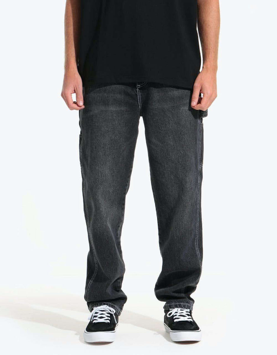 Route One Denim Carpenter Pants - Washed Black