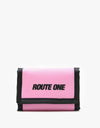 Route One Athletic Tri-Fold Wallet - Light Pink