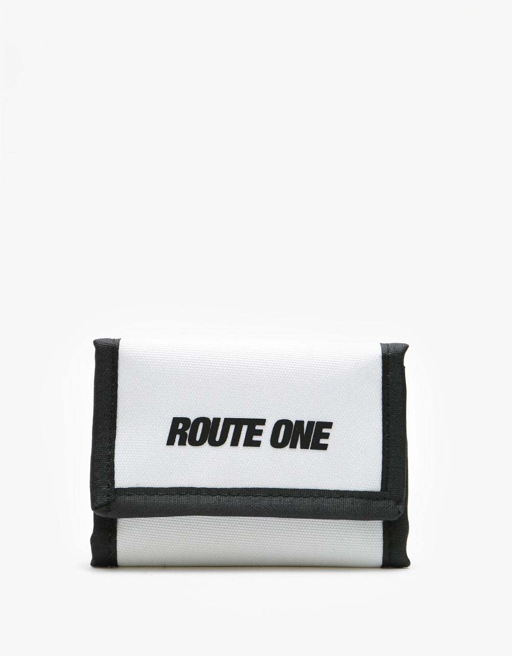 Route One Atheltic Tri-Fold Wallet - White