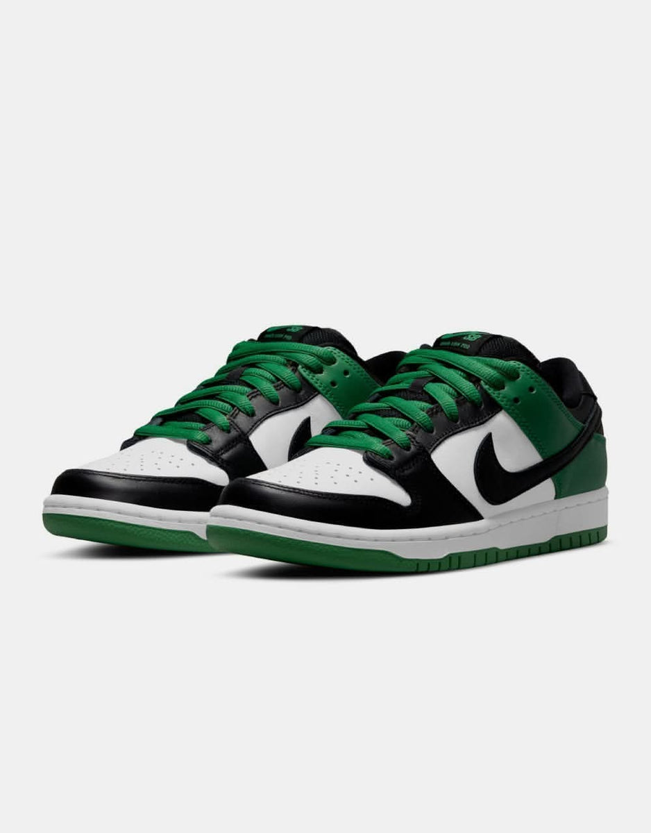 Nike SB Dunk Low Pro Skate Shoes - Classic Green/Black-White 