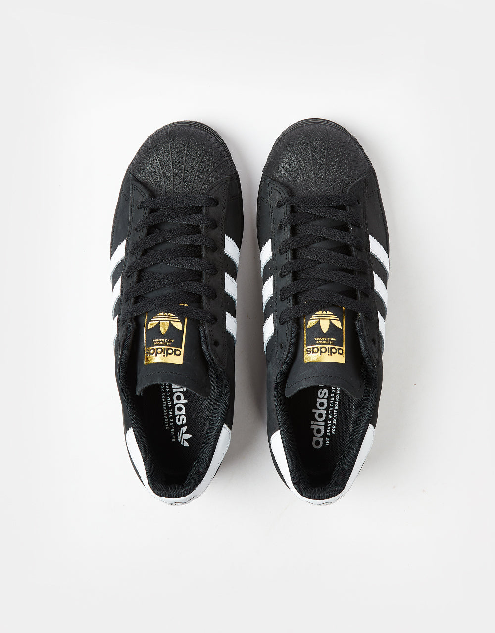 adidas Superstar ADV Skate Shoes - Core Black/White/Gold Metallic