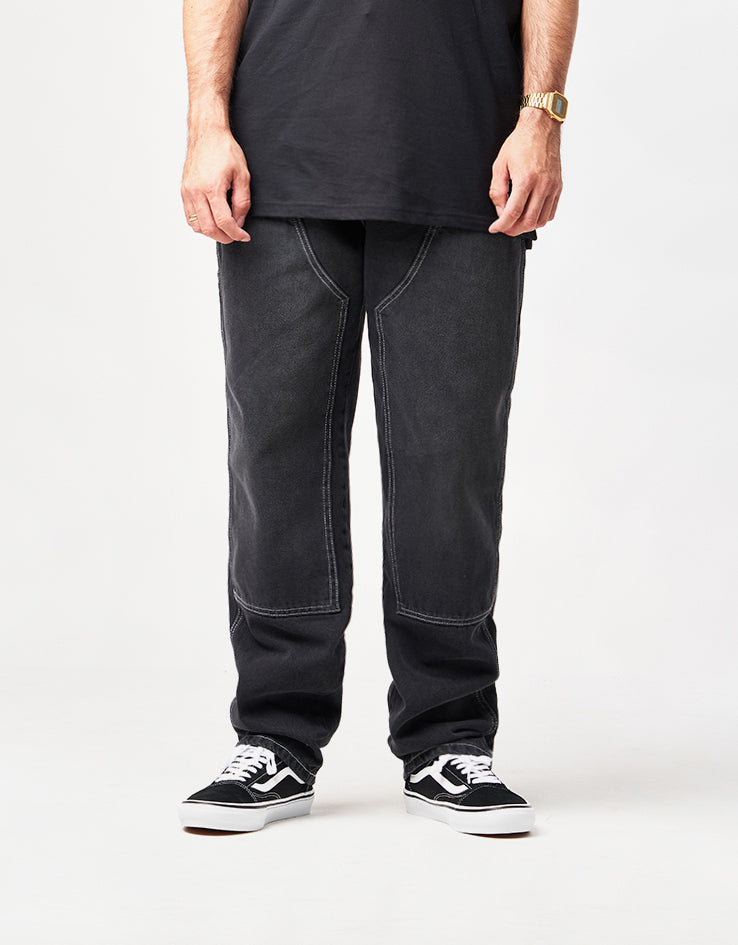 【in a row】Denim Eyelet Half Pants Aiden - Soft Dark Denim - Denim jeans for children made of
