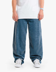 Route One Super Baggy Big Wale Cords - Air Force Blue