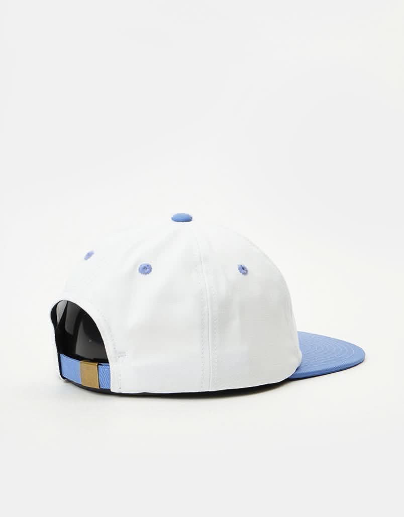 Route One Unstructured Strapback Cap - Natural/Lavender