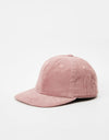 Route One Unstructured Cord 6 Panel Cap - Dusty Pink