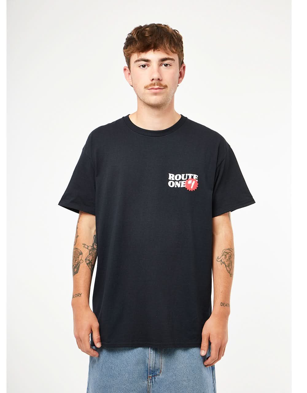 Route One The Real Deal T-Shirt - Black