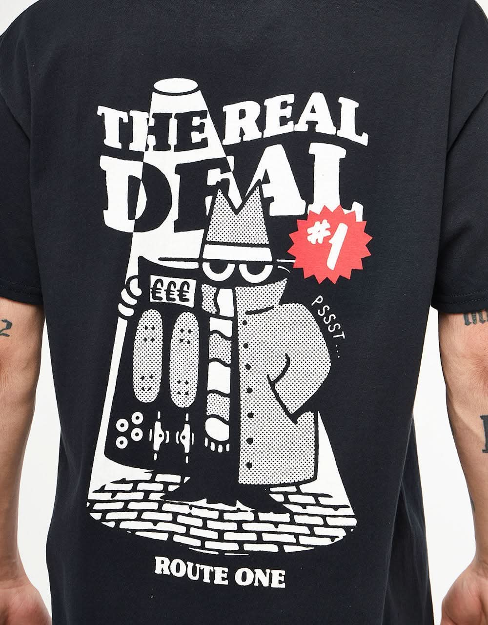 Route One The Real Deal T-Shirt - Black