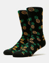 Route One Pineapples Socks - Black