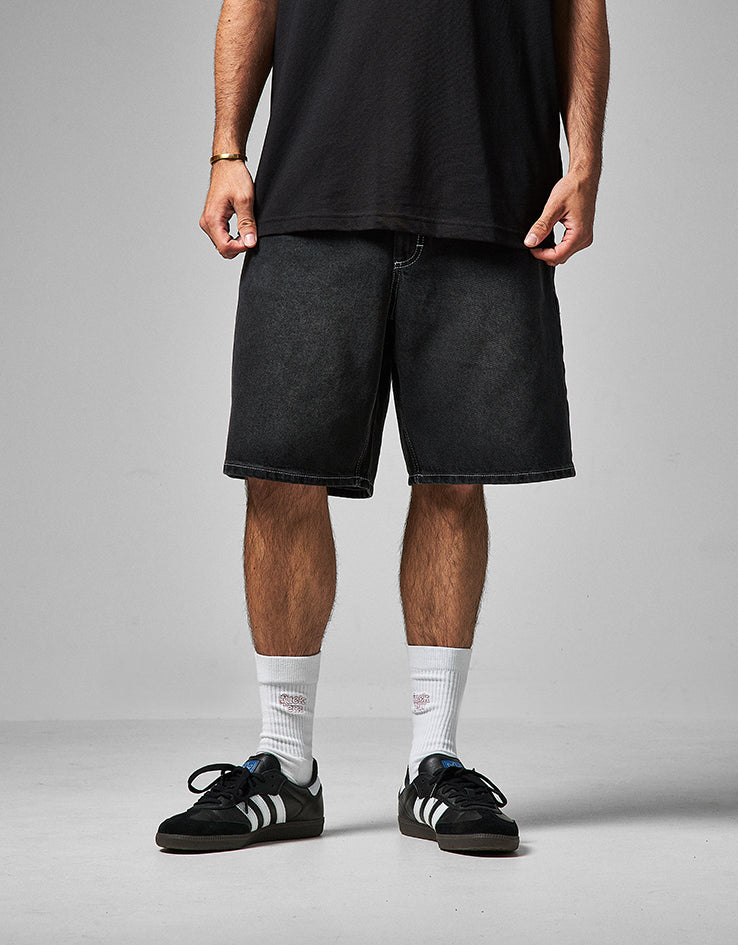 Route One Super Baggy Jorts | Washed Black