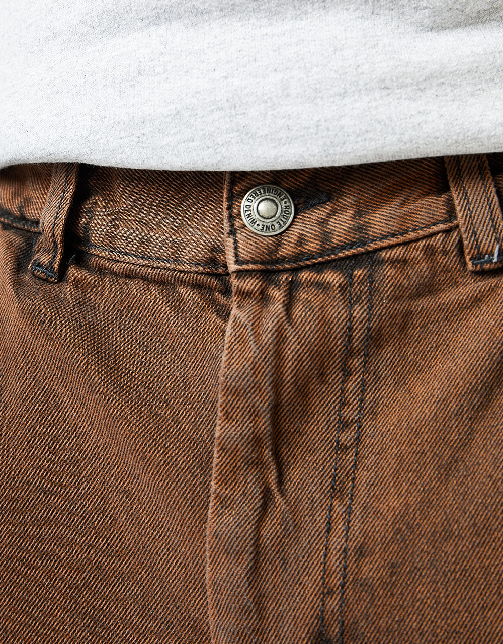 Route One Super Baggy Denim Jeans - Gingerbread