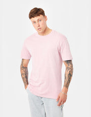 Route One Organic Constrast Stitch T-Shirt - Pale Blossom