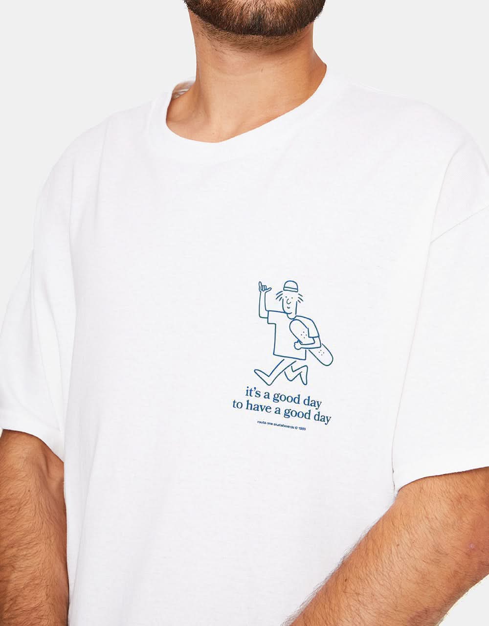 Route One It's A Good Day T-Shirt - White