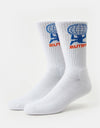 Butter Goods Terrain Socks - White