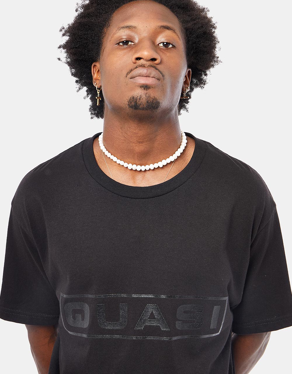 Quasi Bar Logo T-Shirt - Black