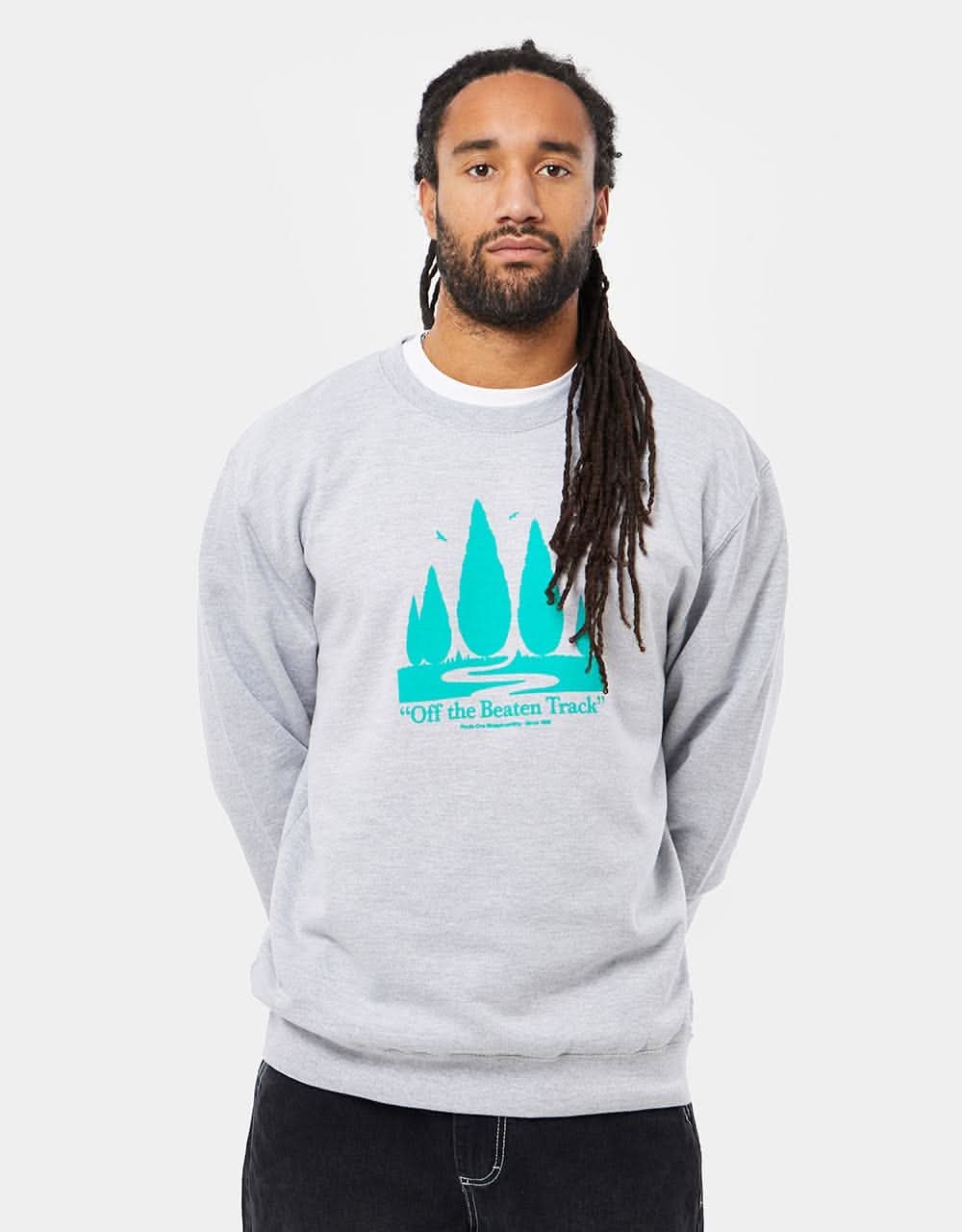 Route One Off The Beaten Track Sweatshirt - Heather Grey