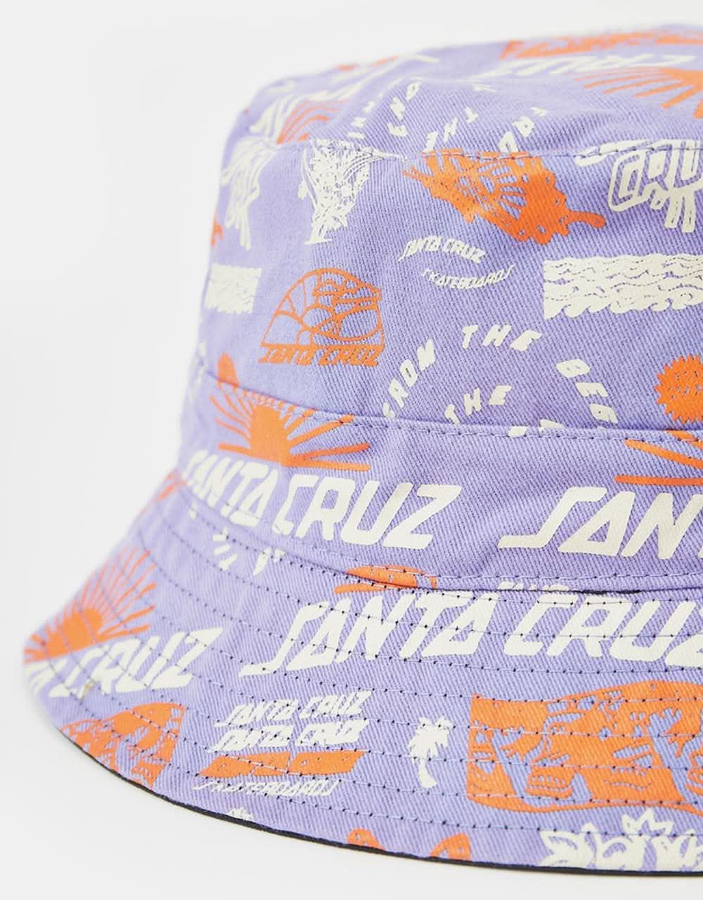 Santa Cruz Rise 'N Shine Bucket Hat - Black/Rise 'N Shine