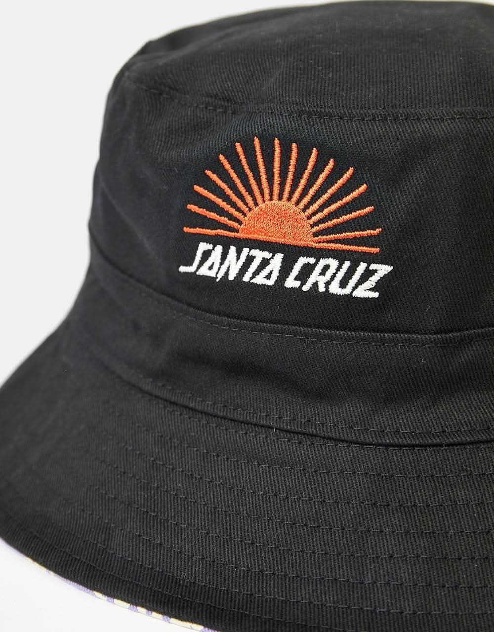Santa Cruz Rise 'N Shine Bucket Hat - Black/Rise 'N Shine