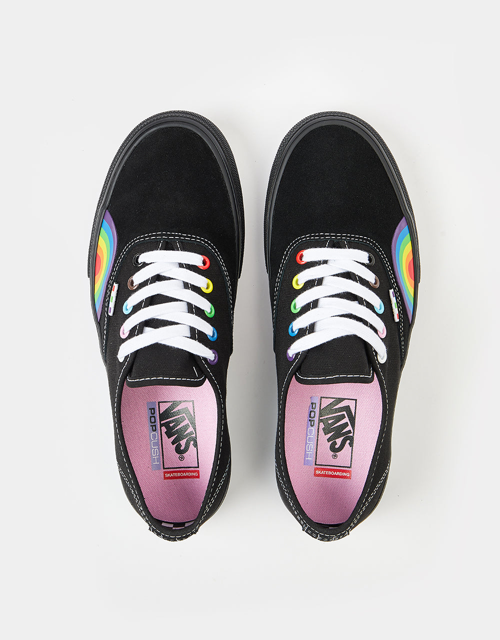 Vans Skate Authentic Shoes - (Pride) Black/Multi