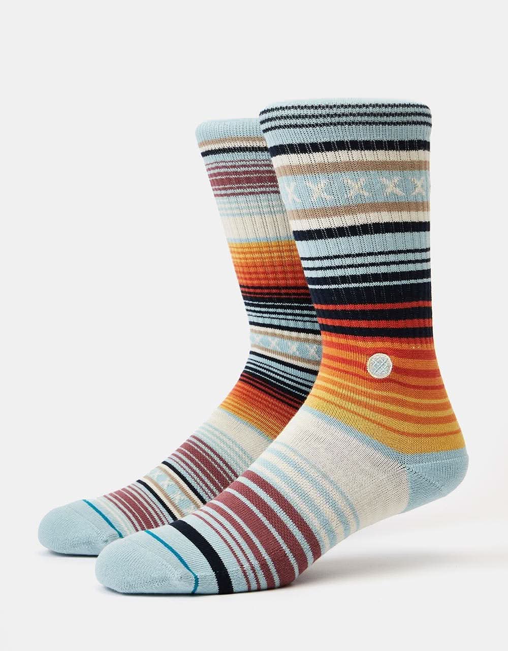 Stance Curren St Crew Crew Socks - Light Blue