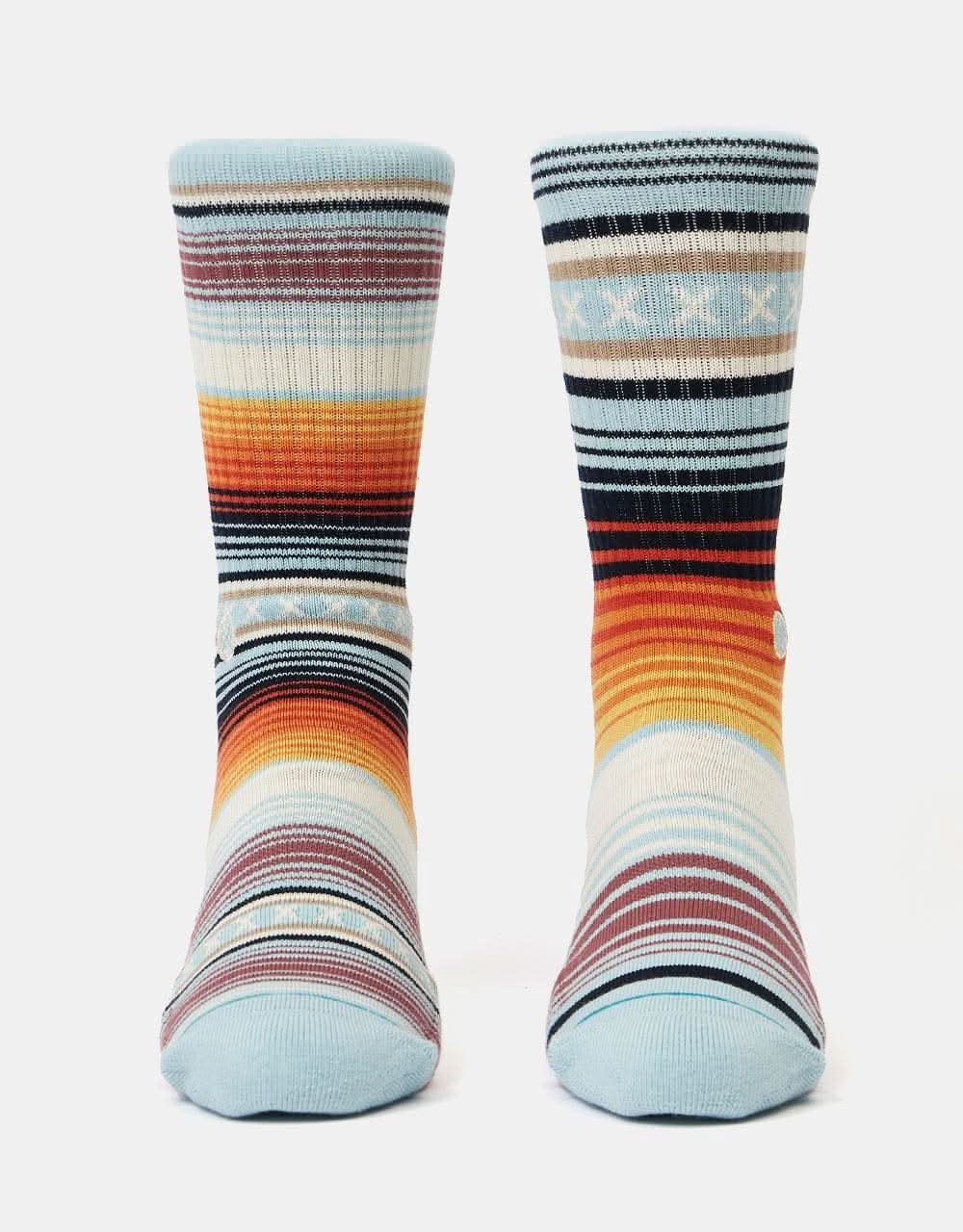 Stance Curren St Crew Crew Socks - Light Blue