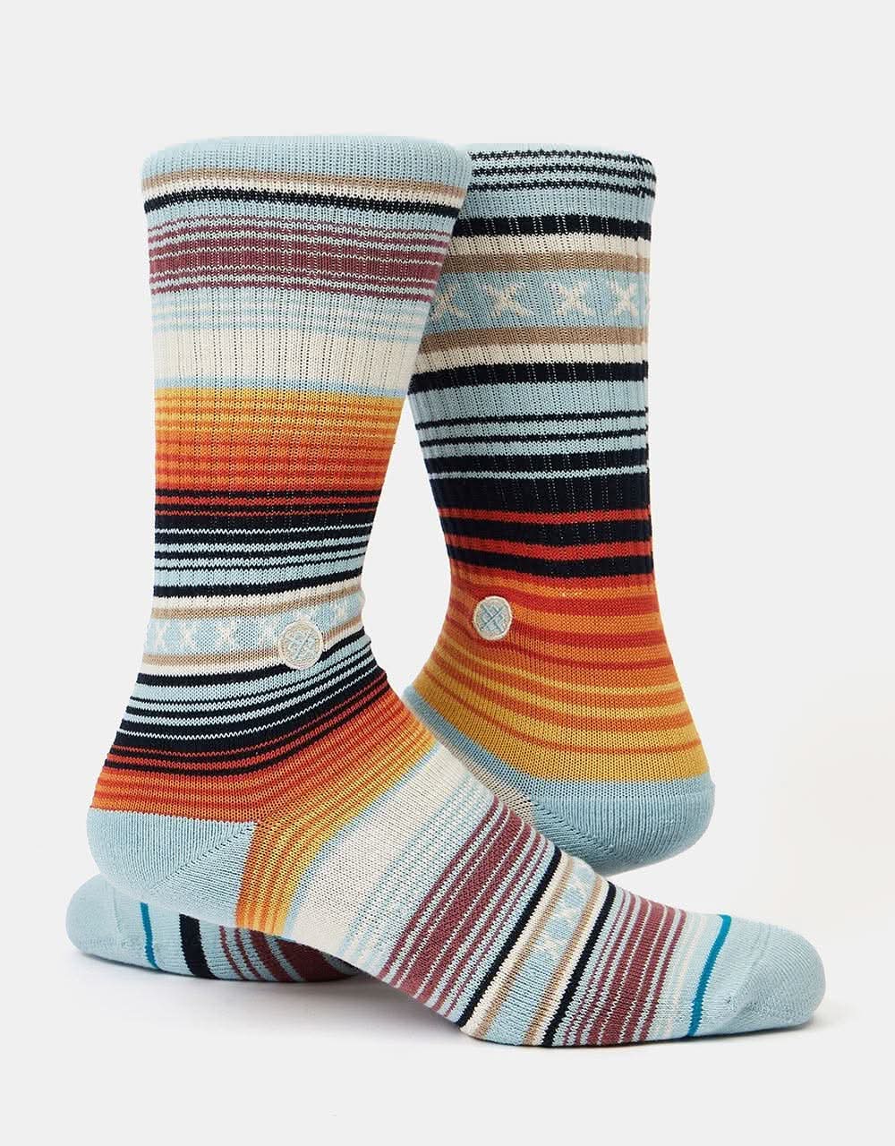 Stance Curren St Crew Crew Socks - Light Blue