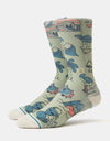 Stance Hunger Crew Socks - Sage