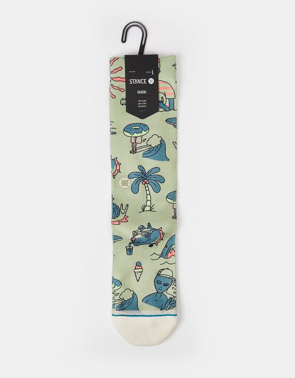 Stance Hunger Crew Socks - Sage