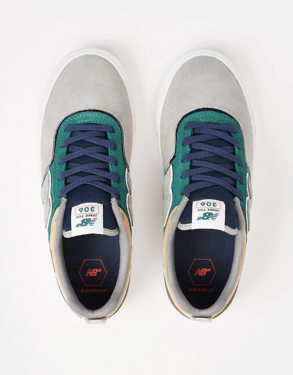 New Balance Numeric 306 Skate Shoes - Grey/Vintage Teal
