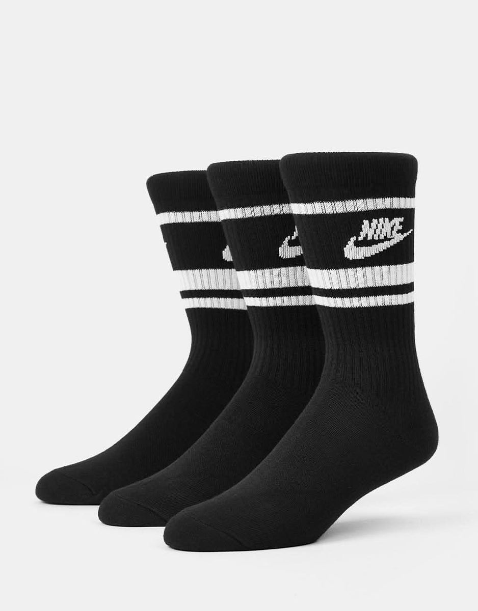 long nike socks black and white