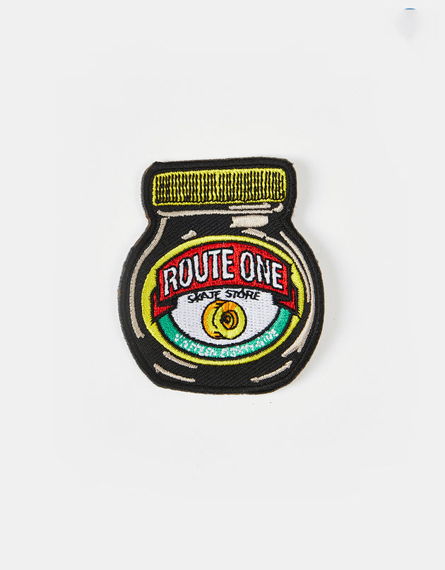 Route One Marmite Embroidered Patch - Black