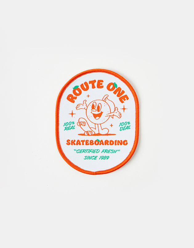 Route One Certified Fresh Woven Patch - White