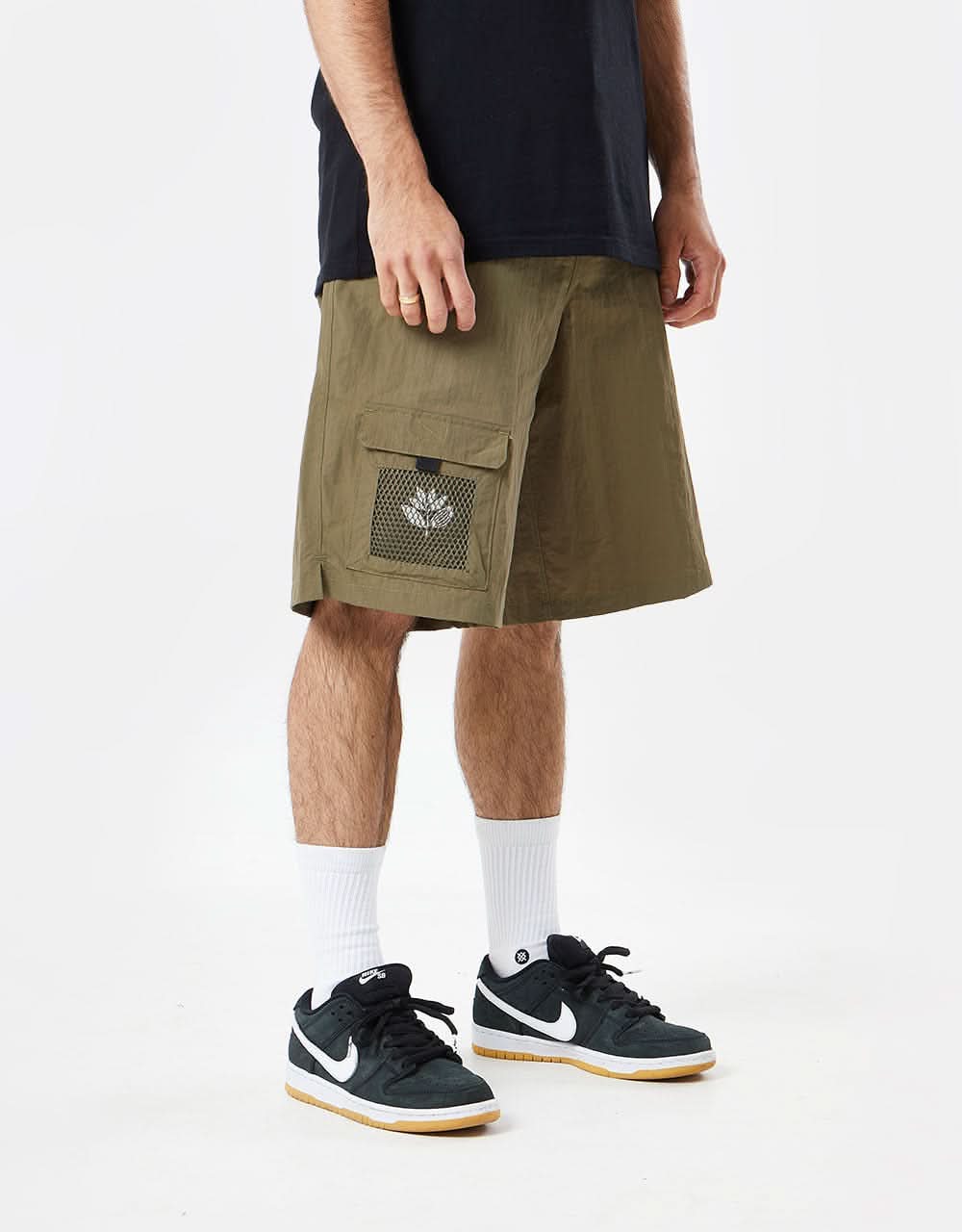 Magenta Futura Shorts - Khaki