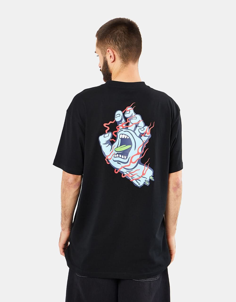 Santa Cruz Inferno Hand T-Shirt - Black