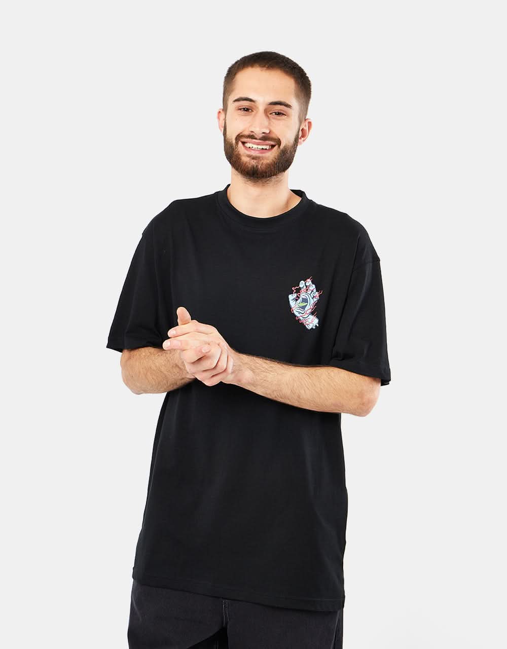 Santa Cruz Inferno Hand T-Shirt - Black