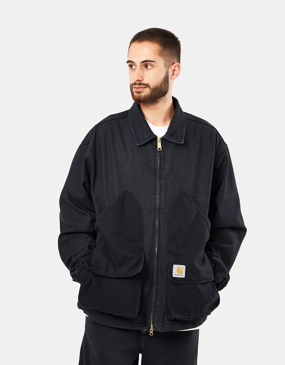 Carhartt WIP Alma Jacket - Black (Stone Washed)
