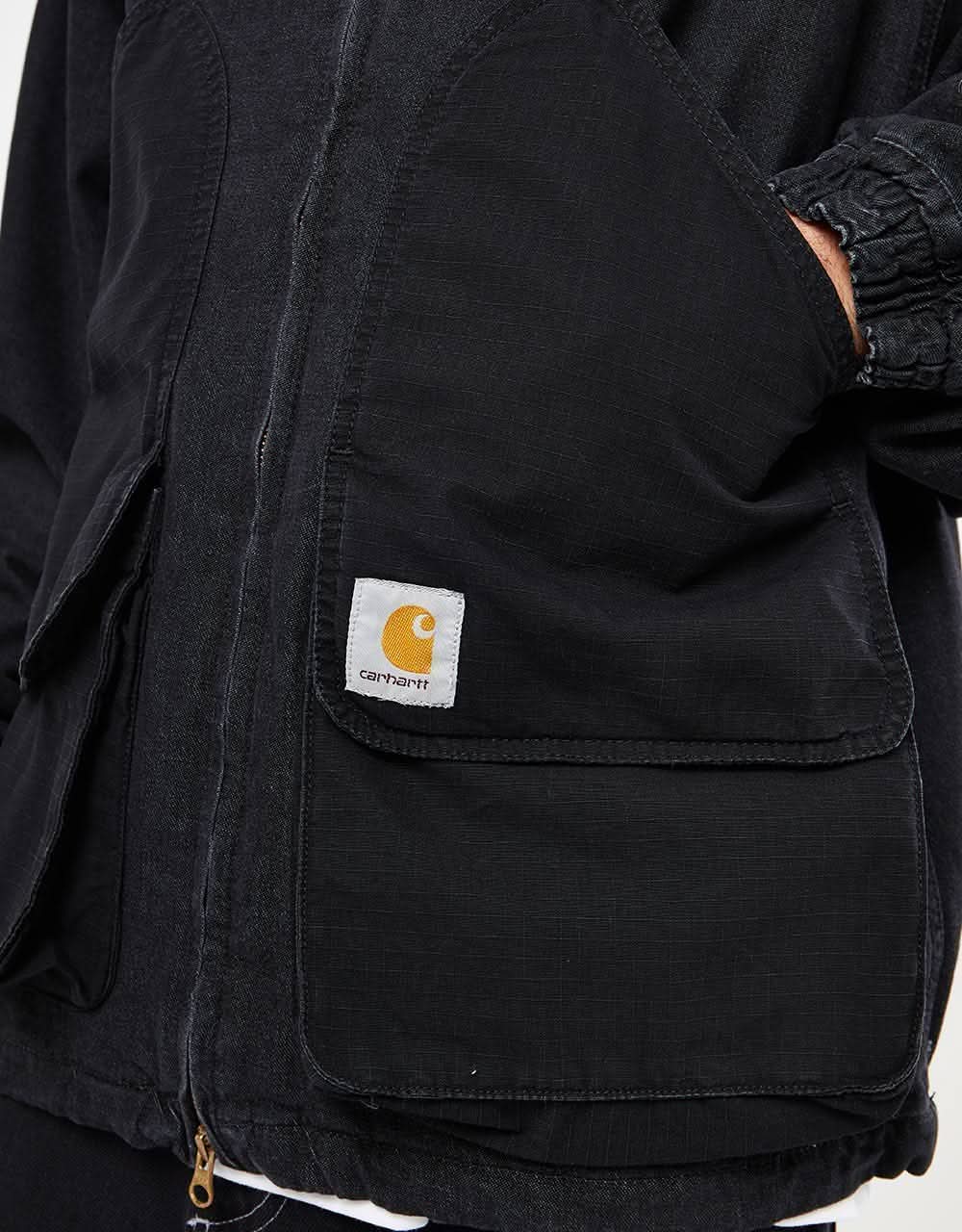Carhartt WIP Alma Jacket - Black (Stone Washed)