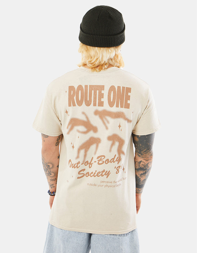 Route One Ascend T-Shirt - Sand