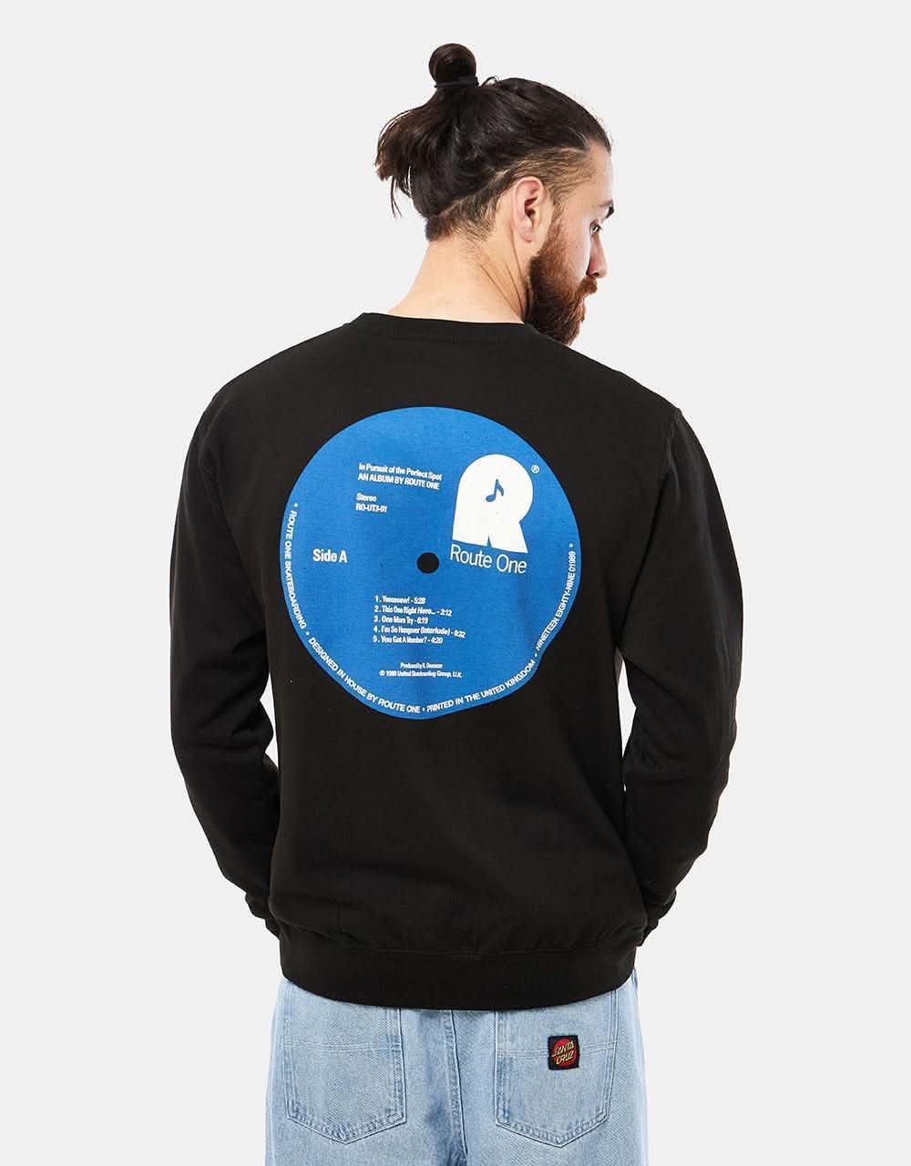 Route One First Press Sweatshirt - Black