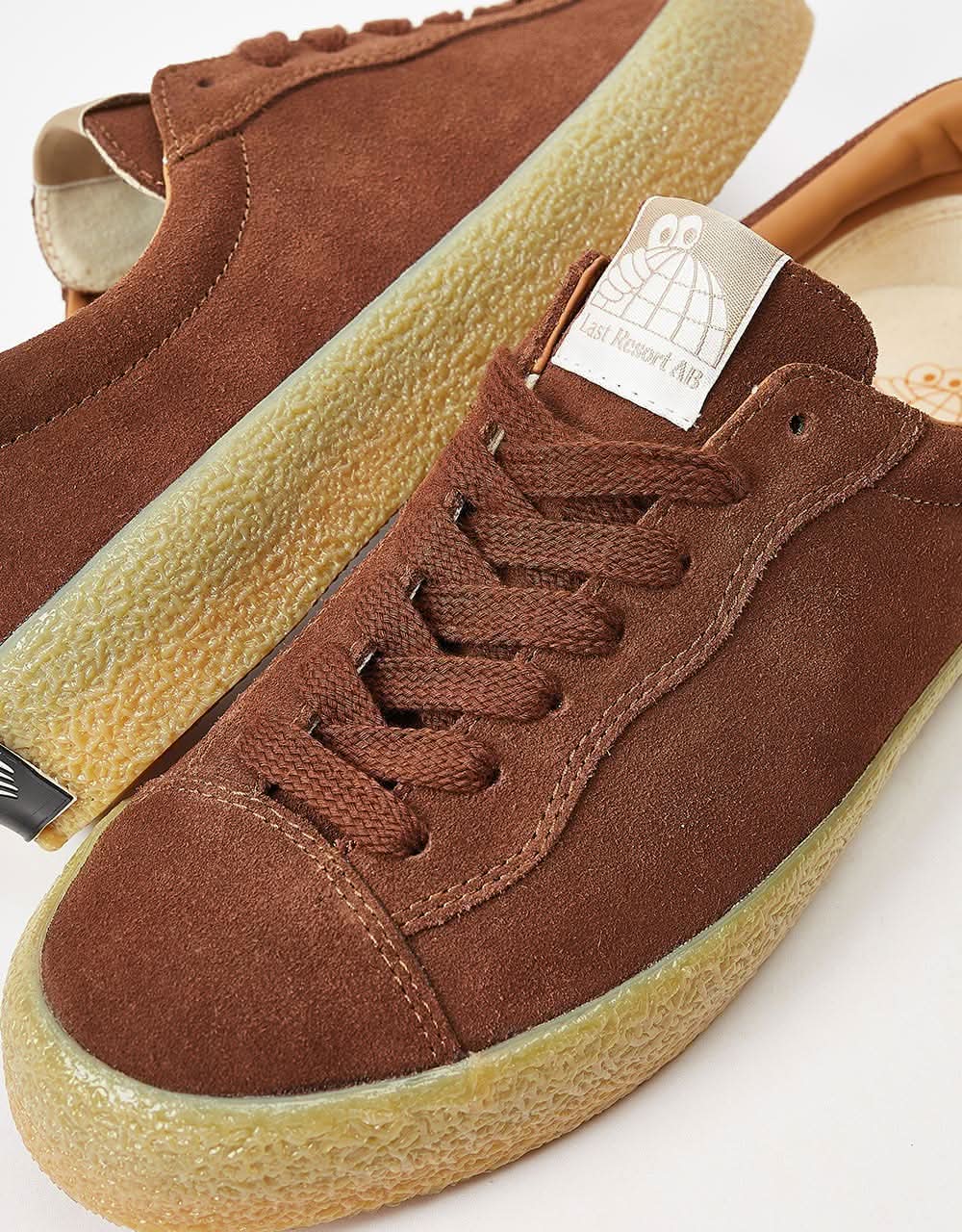 Last Resort AB VM002 Suede Lo Skate Shoes - Chocolate Brown/Gum
