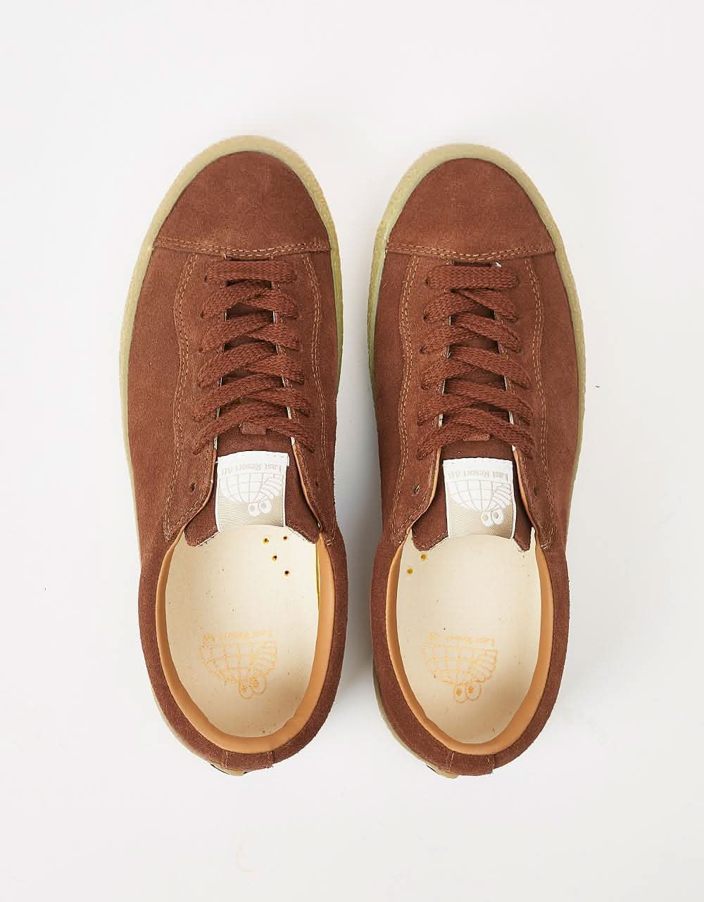 Last Resort AB VM002 Suede Lo Skate Shoes - Chocolate Brown/Gum