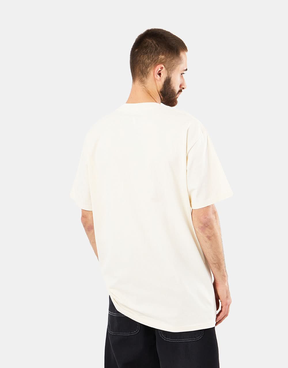 Playdude Classy Embroidered T-Shirt - Ecru