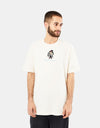 Playdude Classy Embroidered T-Shirt - Ecru