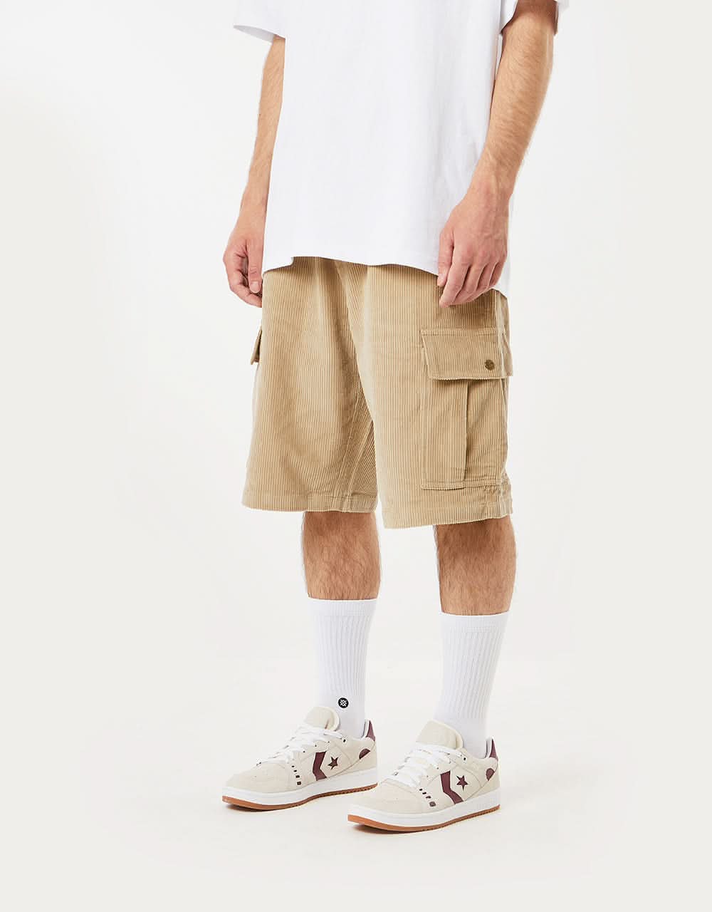 Butter Goods Corduroy Cargo Short - Khaki